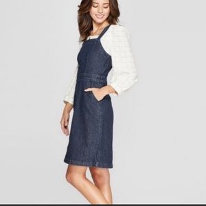 Universal Thread EUC denim bib dress